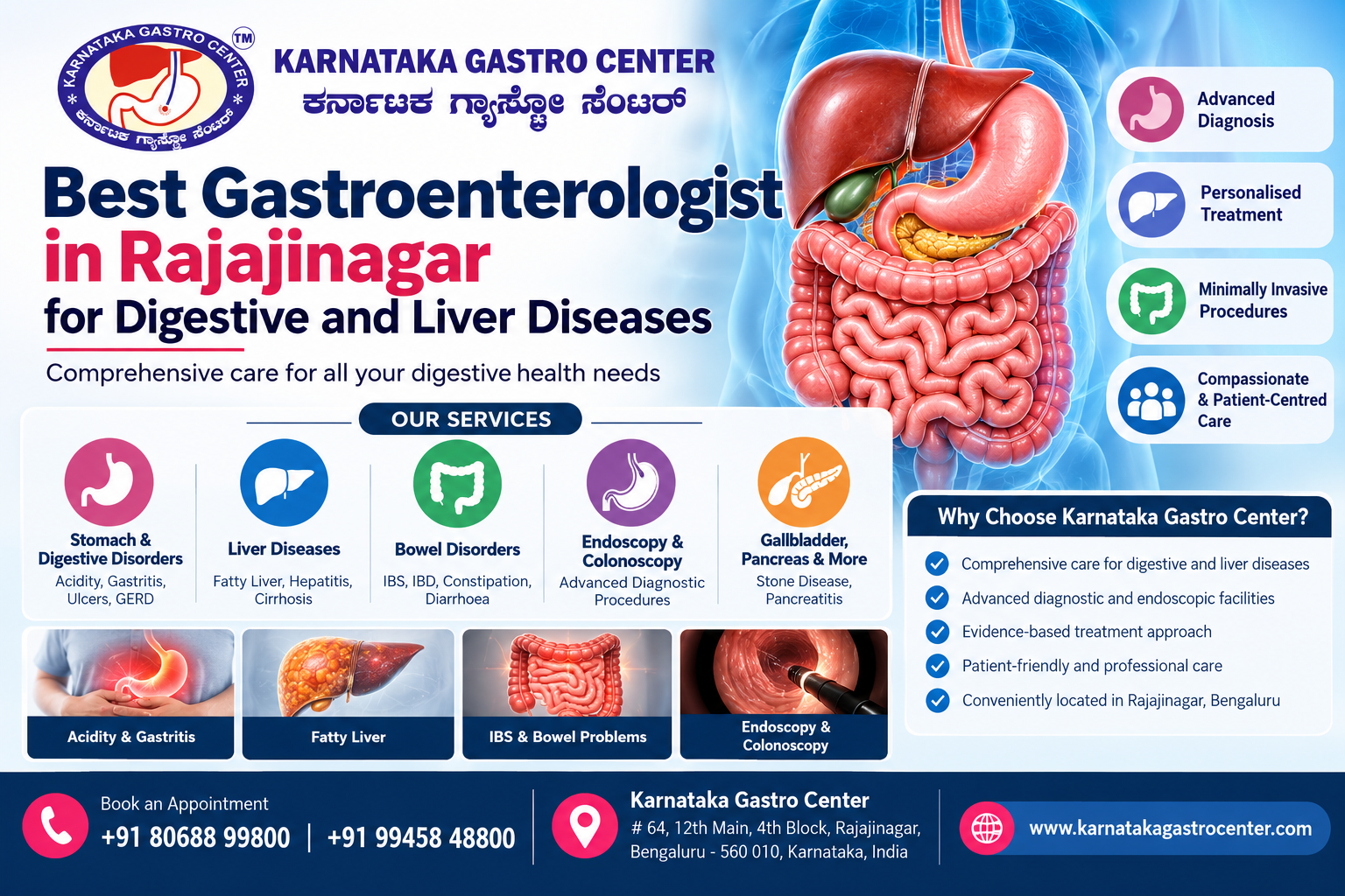 Best Gastroenterologist in Rajajinagar for Digestive and Liver Diseases